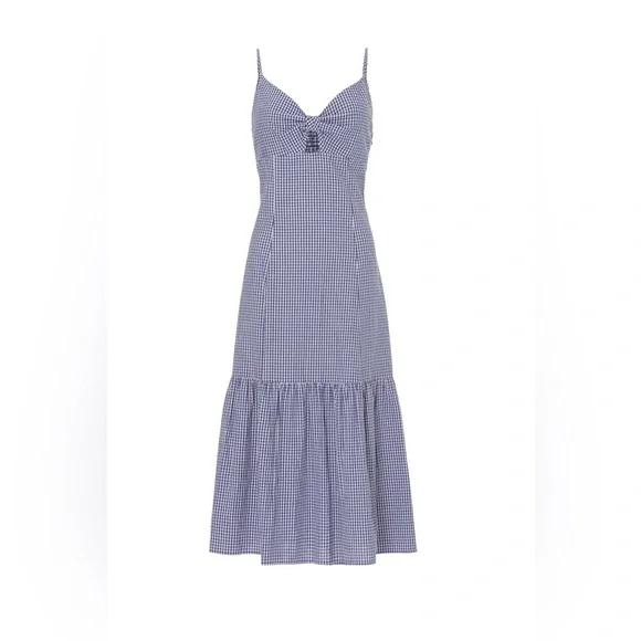 Rails Maeve Dress Navy Lilac Gingham Sundress | M - Picture 5 of 12